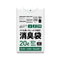 ＨＨＪ 消臭袋 20L 半透明 10枚 FCE282A-AS26