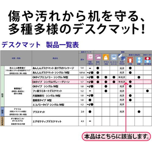 プラス 斜めデスクマット OA シングル 1390×590 FCF449T-DM-146MS/41-342-イメージ9