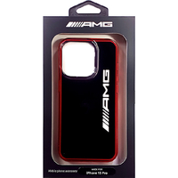 AMG iPhone 15 Pro用透明二層ケース ブラック AMHCP15L23HROK