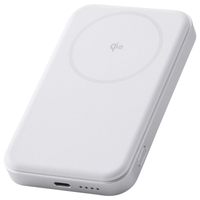 エレコム Qi2ワイヤレスモバイルバッテリー(5000mAh/20W) ホワイト DE-C68-5000WH