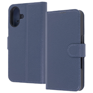 レイ・アウト iPhone 17用手帳型レザーケース シンプル マグネット / ダークネイビー RT-P52ELC1/DN-イメージ1