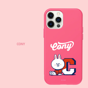 LINE FRIENDS iPhone 12 mini用VARSITY カラーソフトケース[公式ライセンス品] BROWN KCE-CSB042-イメージ11