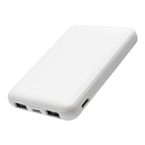 ラスタバナナ TYPE-C2ポート/USB2ポート リン酸鉄モバイルバッテリー 5000MAH ホワイト RLI050C2A02WH-イメージ1