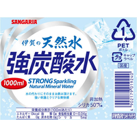 サンガリア F028668-718 伊賀の天然水 強炭酸水 1L |エディオン