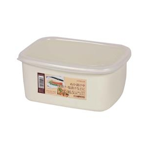 パール金属 ストリーム ホーロー角型ストックポット22×16．5cm(3．2L) H8040ﾎ-ﾛ-ﾎﾟﾂﾄｶｸ-イメージ1