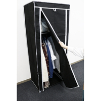 トレードワン 30748ﾊﾝｶﾞ-ﾗﾂｸｶﾊﾞ-ﾂｷ シンプルハンガーラック カバー付