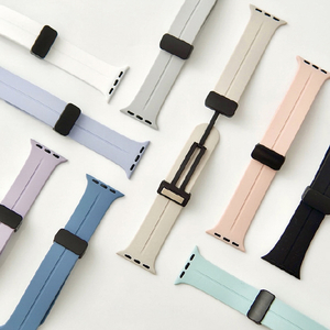 GAACAL Apple Watch Series 1-8/SE1-2 [38/40/41mm]用マグネット式シリコンバンド ミントグリーン W00302MBA-イメージ3