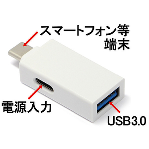 ルートアール Type-C OTGアダプタ ホワイト RA-OTGTU1PW-イメージ2