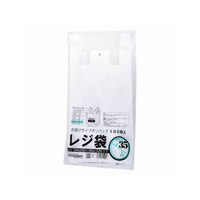 紺屋商事 レジ袋乳白東35号 100枚 FCE165U-00722135