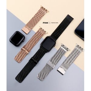 miak Apple Watch 49/46/45/44/42mm用CLIP MESH BAND ブラック SMAMA-W4244BK-イメージ5