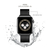 miak Apple Watch 49/46/45/44/42mm用CLIP MESH BAND ブラック SMAMA-W4244BK-イメージ6