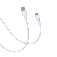 CellCube USB-A to USB-Cケーブル(1．0m) TSUNAGU mayu ライトパープル CC-CB06-LP