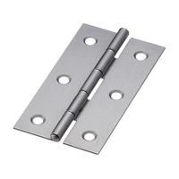 トラスコ中山 TRUSCO スチール製薄口普通蝶番 生地仕上 全長76.0mm 10個 FC191ER-2336031