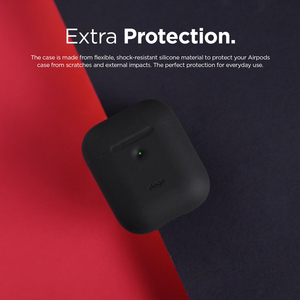 elago AIRPODS CASE for AirPods 2nd Generation Wireless Charging Case for AirPods 2nd Wireless Black EL_A2WCSSCAW_BK-イメージ7