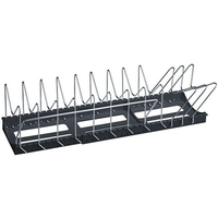 伸晃 フライパン 鍋 ふたスタンド 2WAY ワイドタイプ ブラック FCE166T-PFN-NLBK