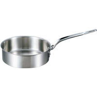 江部松商事 EBM/ビストロ 三層クラッド 浅型片手鍋 27cm 蓋無 FC324LL-4146400