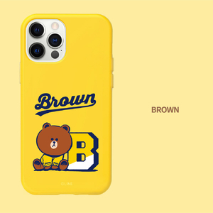 LINE FRIENDS iPhone 12 mini用VARSITY カラーソフトケース[公式ライセンス品] CONY KCE-CSB043-イメージ10