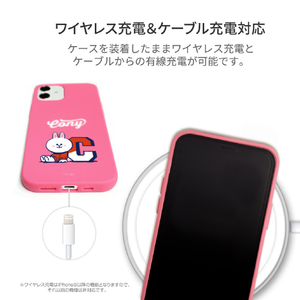 LINE FRIENDS iPhone 12 mini用VARSITY カラーソフトケース[公式ライセンス品] CONY KCE-CSB043-イメージ8