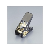 エスコ バックル ラチェット式 スチール黒メッキ 230kg 25mm FCZ0086-EA982B-501