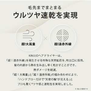 KINUJO ヘアドライヤー ホワイト KH201-イメージ15