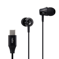 ラディウス Type-C直結 カナル型イヤホン ブラック HP-NEL11CK