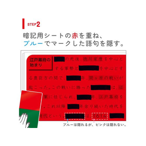 ソニック 速暗!2色で引いて覚える 赤緑 暗記ペン&4枚シートセット FC770RK-SP-8925-RG-イメージ6