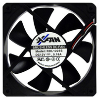 X-FAN ケースファン ブラック RDL1225S17SP