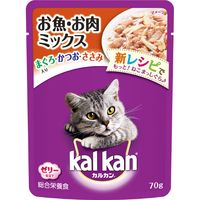カルカン等 マースジャパンリミテッド ｶﾙｶﾝｵｻｶﾅﾆｸMIX70G カルカン パウチ お