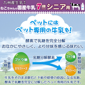 ドギーマンハヤシ ねこちゃんの国産牛乳 7歳からのシニア用 200ml ﾈｺﾁﾔﾝｺｸｻﾝｷﾞﾕｳﾆﾕｳｼﾆｱｷ200ML-イメージ3