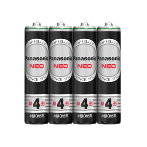 パナソニック マンガン乾電池ネオ黒単4形4個パック R03NB4S パナソニック マンガン乾電池ネオ黒単4形4個パック R03NB4S