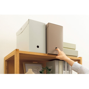ライオン事務器 ボックスファイル スマフィ ベージュ BF-42SBE FCJ461K-BF-42SBE11742-イメージ6