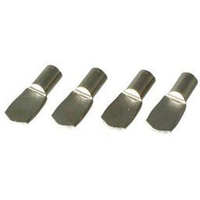 WAKI(和気産業) 棚ダボ 平受 ニッケル 4個 FCK0596-AP-1455N 5X8