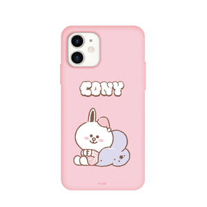 LINE FRIENDS iPhone 12 mini用Dreamy Night カラーソフトケース [公式ライセンス品] CONY KCE-CSB045-イメージ1