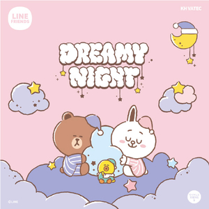 LINE FRIENDS iPhone 12 mini用Dreamy Night カラーソフトケース [公式ライセンス品] CONY KCE-CSB045-イメージ2