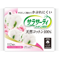 小林製薬 サラサーティコットン100 ナチュラルローズ 112個 FC12255
