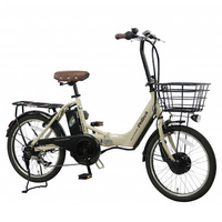 PELTECH 20型折り畳み電動アシスト自転車 フル装備外装6段 マットベージュ TDN-212L-BE-8AH