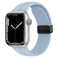 GAACAL Apple Watch Series 1-8/SE1-2 [38/40/41mm]用マグネット式シリコンバンド ライトブルー W00302BBA