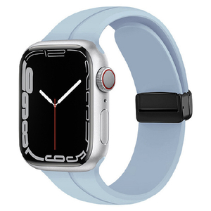 GAACAL Apple Watch Series 1-8/SE1-2 [38/40/41mm]用マグネット式シリコンバンド ライトブルー W00302BBA-イメージ1
