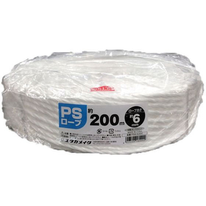 ユタカメイク PSロープ大巻 白 200m FCF199A-PS6-K200-イメージ1