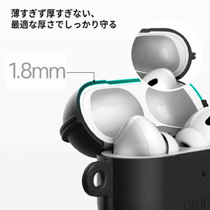 araree AirPods Pro(第2/1世代)用ソフトケース POPS カラビナ付き ホワイト AR25043APP2-イメージ11