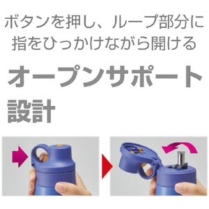 タイガー 真空断熱ボトル(0．5L) クジラ MCSA501WS-イメージ3