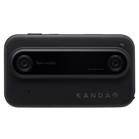 KANDAO QG7018 QooCam EGO 一体型ポータブル3Dカメラ ブラック