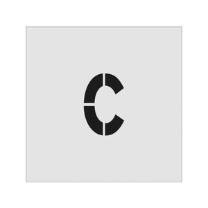 アイマーク ステンシル C 文字サイズ100×65mm FC804JD-8186087-イメージ1