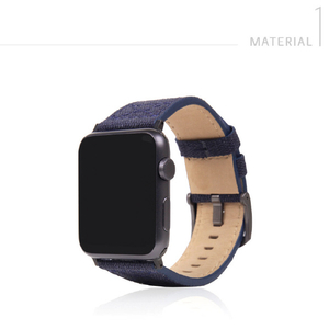 SLG Design Apple Watch 49/45/44/42mm用バンド Wax Canvas ネイビー SD16044AW-イメージ10