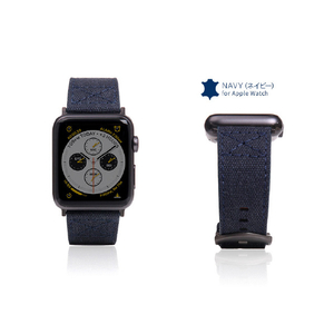 SLG Design Apple Watch 49/45/44/42mm用バンド Wax Canvas ネイビー SD16044AW-イメージ17