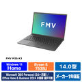 富士通 14型WUXGA/Ryzen 5/Radeon 660M/メモリ16GB/約256GB SSD/WiFi 6E FMV Note M ブライトブラック FMVM55K3BA