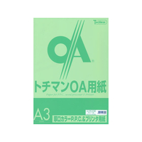 SAKAEテクニカルペーパー 厚口カラーPPC A3 バンブグリーン50枚*10冊 FC88273-LPR-A3-BG
