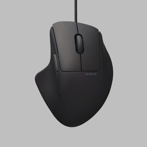 エレコム 有線接続Mサイズマウス“SHELLPHA”チルト機能付き7ボタン ブラック M-SH30UBSKBK-イメージ8