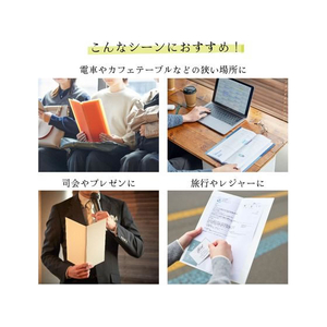 キングジム クリアーファイル ホッソ(透明)黄緑 A4 FCB435H-5525T-YG-イメージ7