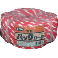 ユタカメイク アクリルロープ万能パック 9φ×20m 紅白 FC284GW-8291519
